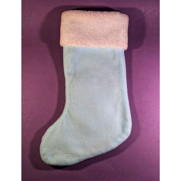 DISNEY “FROZEN QUEEN ELSA & ANNA” PLUSH EMBROIDERED XMAS STOCKING BLUE RED 18” - Picture 3 of 6